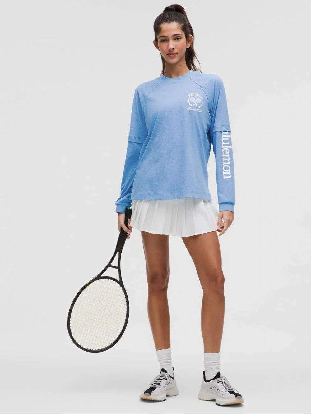 lululemon athletica Sky Blue Long-Sleeve Logo Sweatshirt - Picture 4 of 7